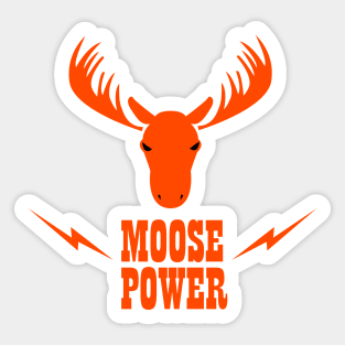Moose Power Sticker